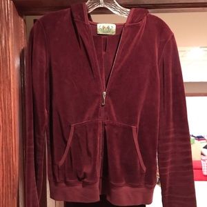 Maroon Juicy Couture track suit